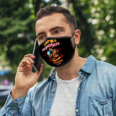 Personalized Dog Mask Gift Idea - Why Be A Fireman Superhero For Dog Lovers - Cloth Mask